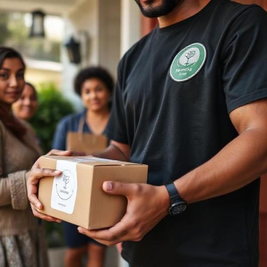 Voluntarios de AriDan Tea en ruta con cajas